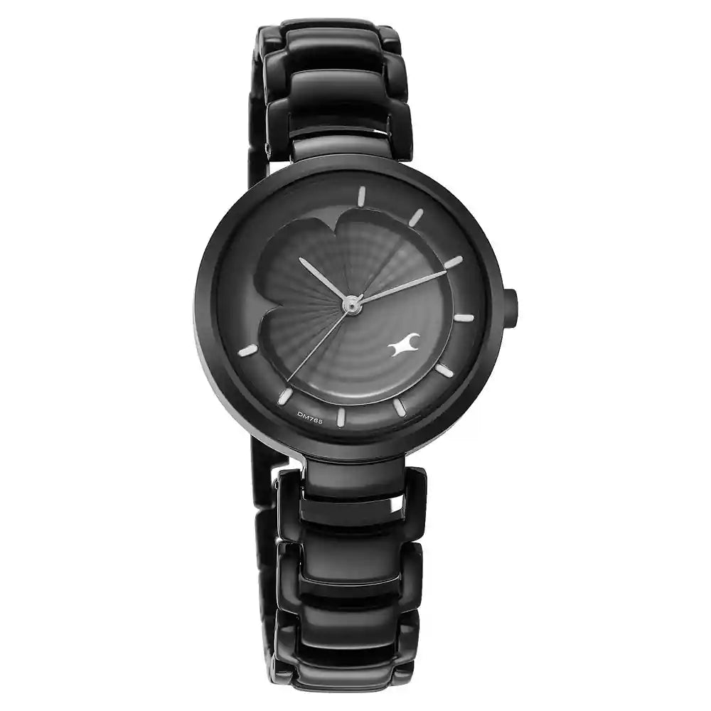 Black metal discount strap watches fastrack