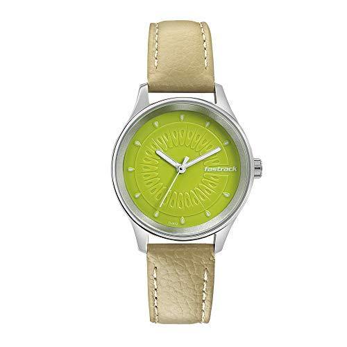 Fastrack watch green discount dial