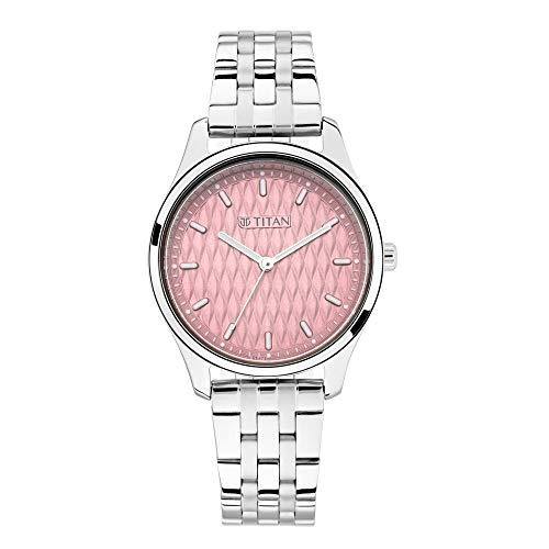 Titan pink cheap watch