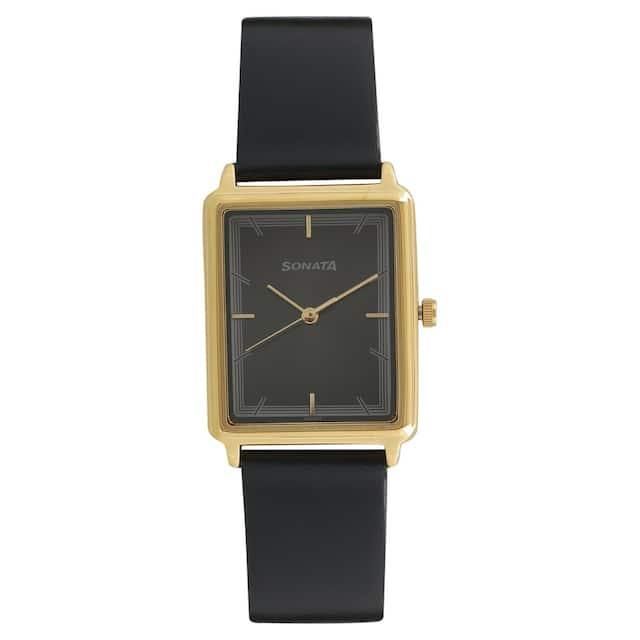 Sonata rectangular online watch