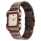 1474QM02 Fastrack Brown Colour Stainless steel Strap Watch for Guys