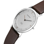 NS1595SL03 Titan Edge Slim Stainless Steel Strap Silver Dial Analog Watch for Men