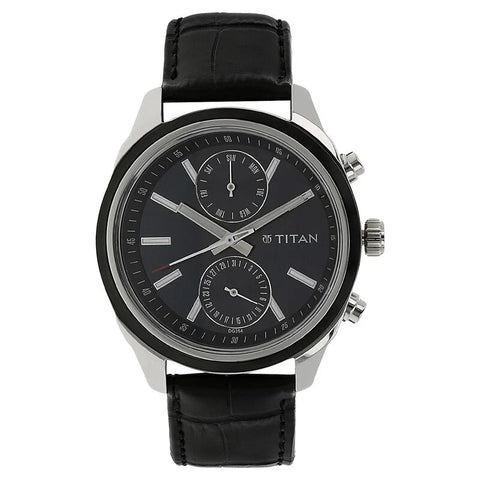 NS1733KL01 Titan Leather Strap Watch for men