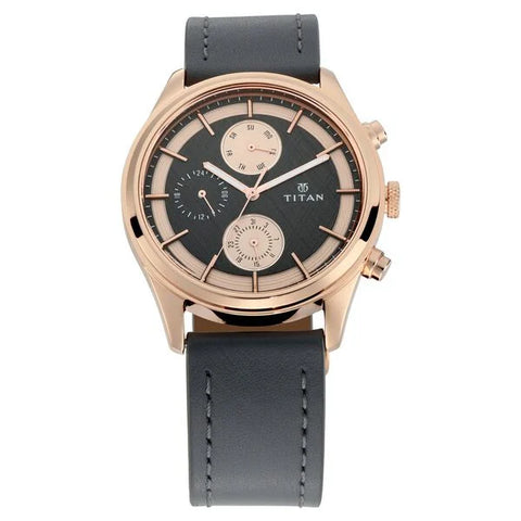 NS1805WL01 Titan  Multifunction Leather Strap watch for Men