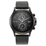 NS1870NL01 Titan  Black Dial Dual Time Leather Strap watch for Men