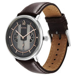 1882SL01 Titan  Black Dial Quartz Multifunction Leather Strap watch for Men