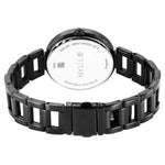 NS2480NM01  Titan Black Dial Black Stainless Steel Strap Watch for Women