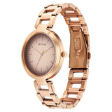 2480WM06 Titan Beige Dial Rose Gold Stainless Steel Strap Watch for Women