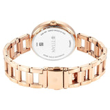 2480WM06 Titan Beige Dial Rose Gold Stainless Steel Strap Watch for Women