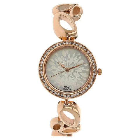 NS2539WM01 Titan Analog Metal Strap watch for Women