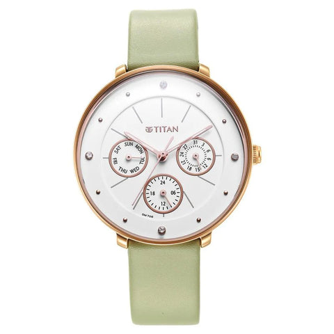 NS2651WL09 Titan Leather Strap Watch for Women