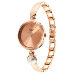 NS2720WM01F Titan Raga  Rose Gold Dial Metal Strap with pearl Watch for Women