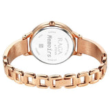 2754WM01  Titan Raga White Dial With Rose Gold Color Metal Strap Watch For Women