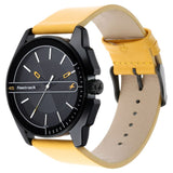 NR3089NL01 Black Dial Leather Strap Watch for Guys