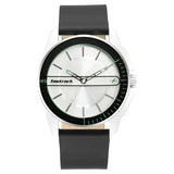 NR3089SL15 Fastrack Mens  Silver Dial Leather Analogue Watch