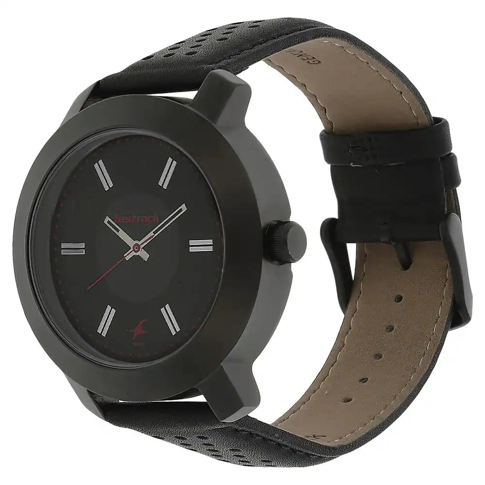 Fastrack Buy NR3120NL02 FASTRACK LEATHER STRAP WATCH Bharat Time Style