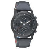 NR3216NL01  Fastrack Multifunction Black Dial Leather Strap Watch for Guys