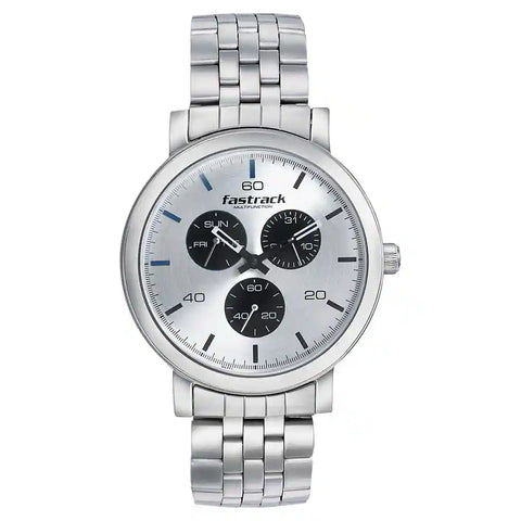 3238SM01 SILVER DIAL STAINLESS STEEL STRAP WATCH