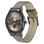 NR3252NL01 BEIGE DIAL LEATHER STRAP WATCH