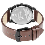 NR3255NL02 SILVER DIAL LEATHER STRAP WATCH