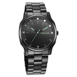 NR3255NM02 Black Dial Stainless Steel Strap Watch for Guys