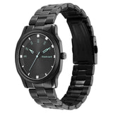 NR3255NM02 Black Dial Stainless Steel Strap Watch for Guys