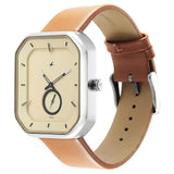 3272SL02 BEIGE DIAL LEATHER STRAP WATCH