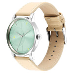 NR3278SL02 Fastrack Green Dial Leather Strap Watch for Guys