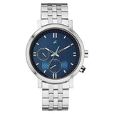 3287KM05 Blue dial Metal Strap Watch for Guys