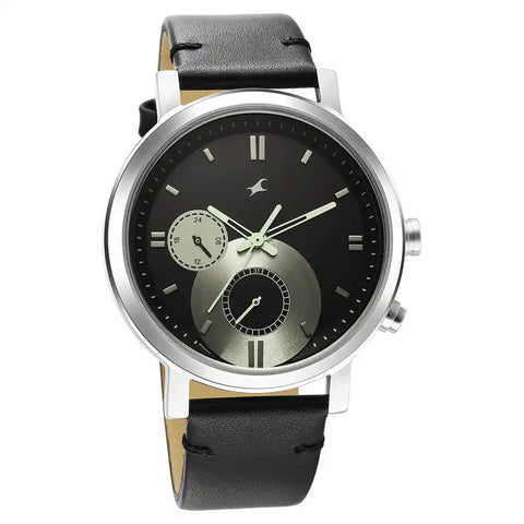 3287SL04 BLACK DIAL QUARTZ MULTIFUNCTION WATCH