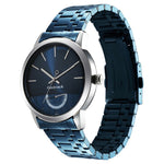 NR3289KM02 Analog with Date Blue Dial Stainless Steel Strap Watch for Guys