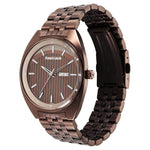 3292QM02 Brown Dial Metal Strap Watch for Guys