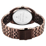 3292QM02 Brown Dial Metal Strap Watch for Guys