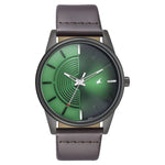 3305NL01 Fastrack  Green Dial Leather Strap Watch for Guys