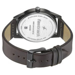 3305NL01 Fastrack  Green Dial Leather Strap Watch for Guys