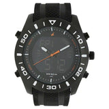 NR38034NP01 FASTRACK  BLACK DIAL SILICONE STRAP