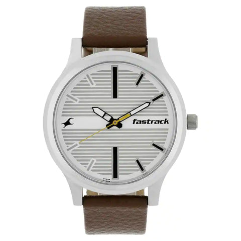 NR38051SL01 FASTRACK  LEATHER STRAP WATCH