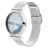 NP6222SM02 Fastrack  Analog Blue Dial Stainless Steel Strap Watch for Girls