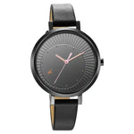 NS6230NL02 STYLE UP BLACK DIAL LEATHER STRAP WATCH