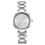 NS6247SM01 Fastrack Analog Silver Dial Metal Strap Watch for Girls