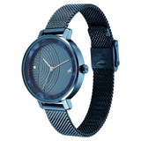 6278QM01 BLUE DIAL STAINLESS STEEL STRAP WATCH