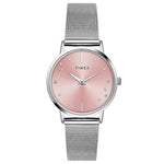 TIMEX Women Stainless Steel Analog Pink Dial Watch-Twel15600,