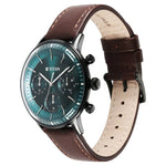 90171NL01 Titan Black Dial Leather Strap Watch for Men