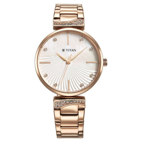 NS95237WM01 Titan Stainless Steel Strap Watch for Women