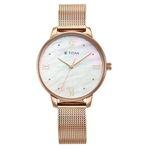 95238WM01 Titan Stainless Steel Strap Watch for Women