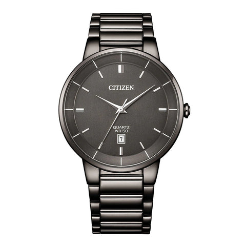 CITIZEN QUARTZ GENTS WATCH GREY DIAL - BI5127-51H