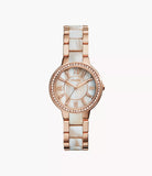 Fossil Virginia Analog Mother of Pearl Dial Women's Watch - ES3716