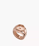 ES5247 Watch Ring Two-Hand Rose Gold-Tone Stainless Steel