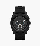 Machine Chronograph Black Silicone Watch  FS4487I