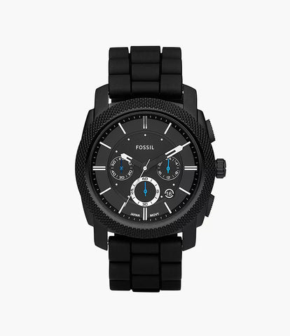 Machine Chronograph Black Silicone Watch  FS4487I